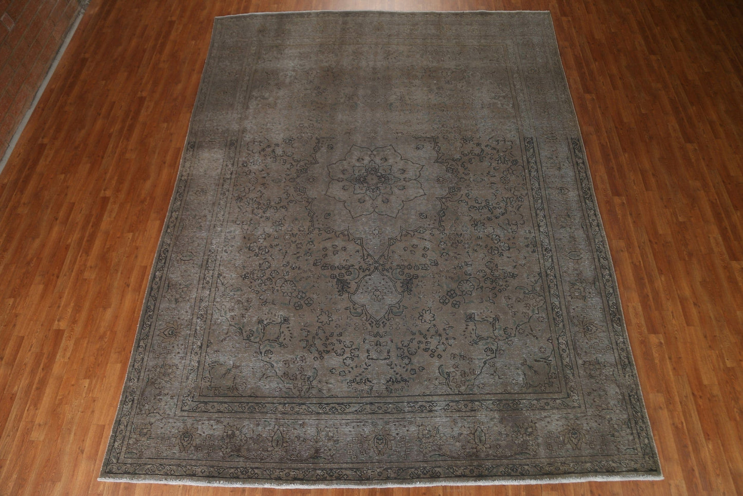 Distressed Over-Dyed Tabriz Persian Area Rug 10x13