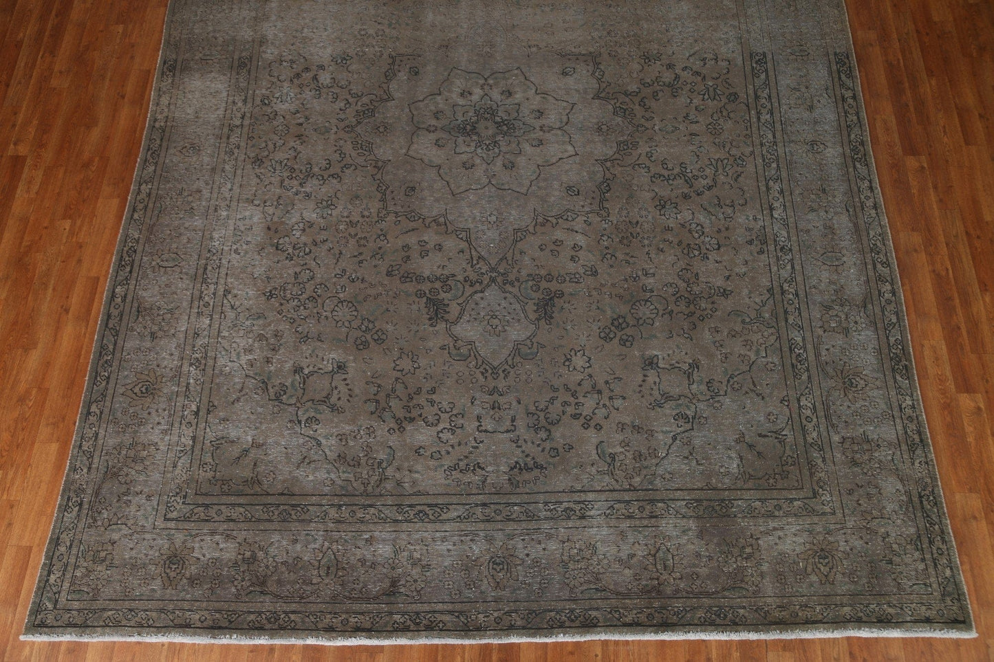 Distressed Over-Dyed Tabriz Persian Area Rug 10x13