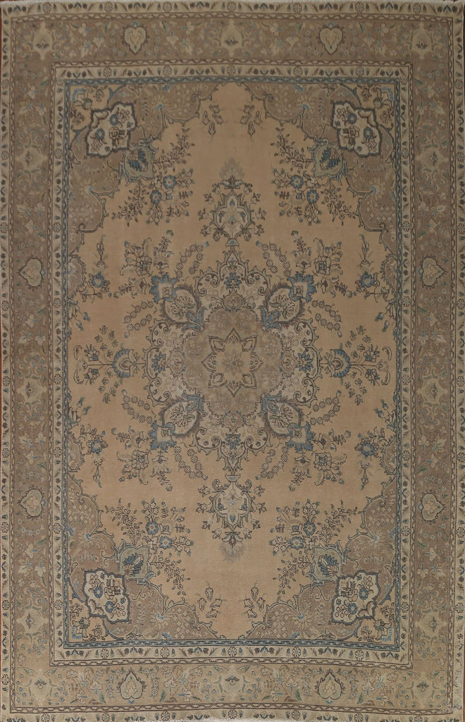 Distressed Tabriz Persian Area Rug 9x12