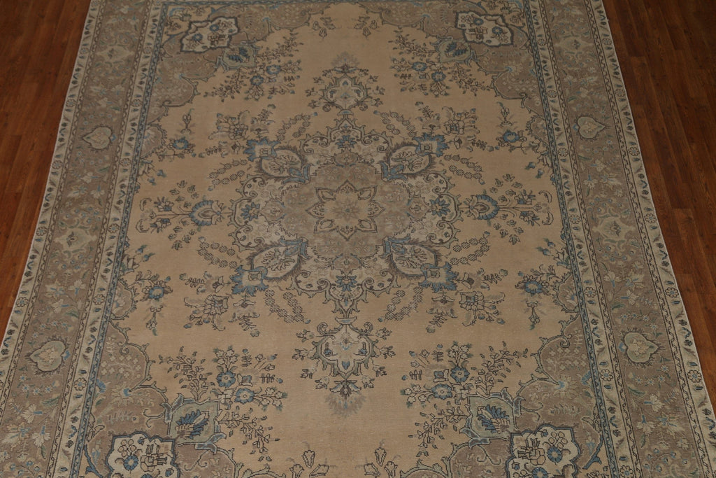 Distressed Tabriz Persian Area Rug 9x12