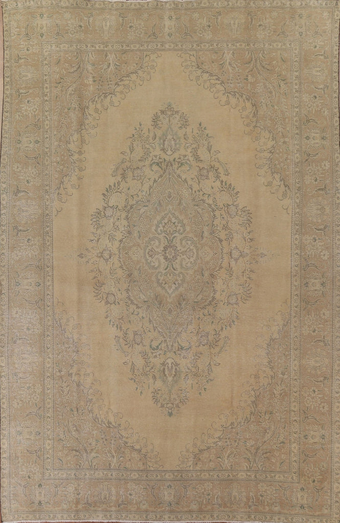 Distressed Tabriz Persian Area Rug 9x13