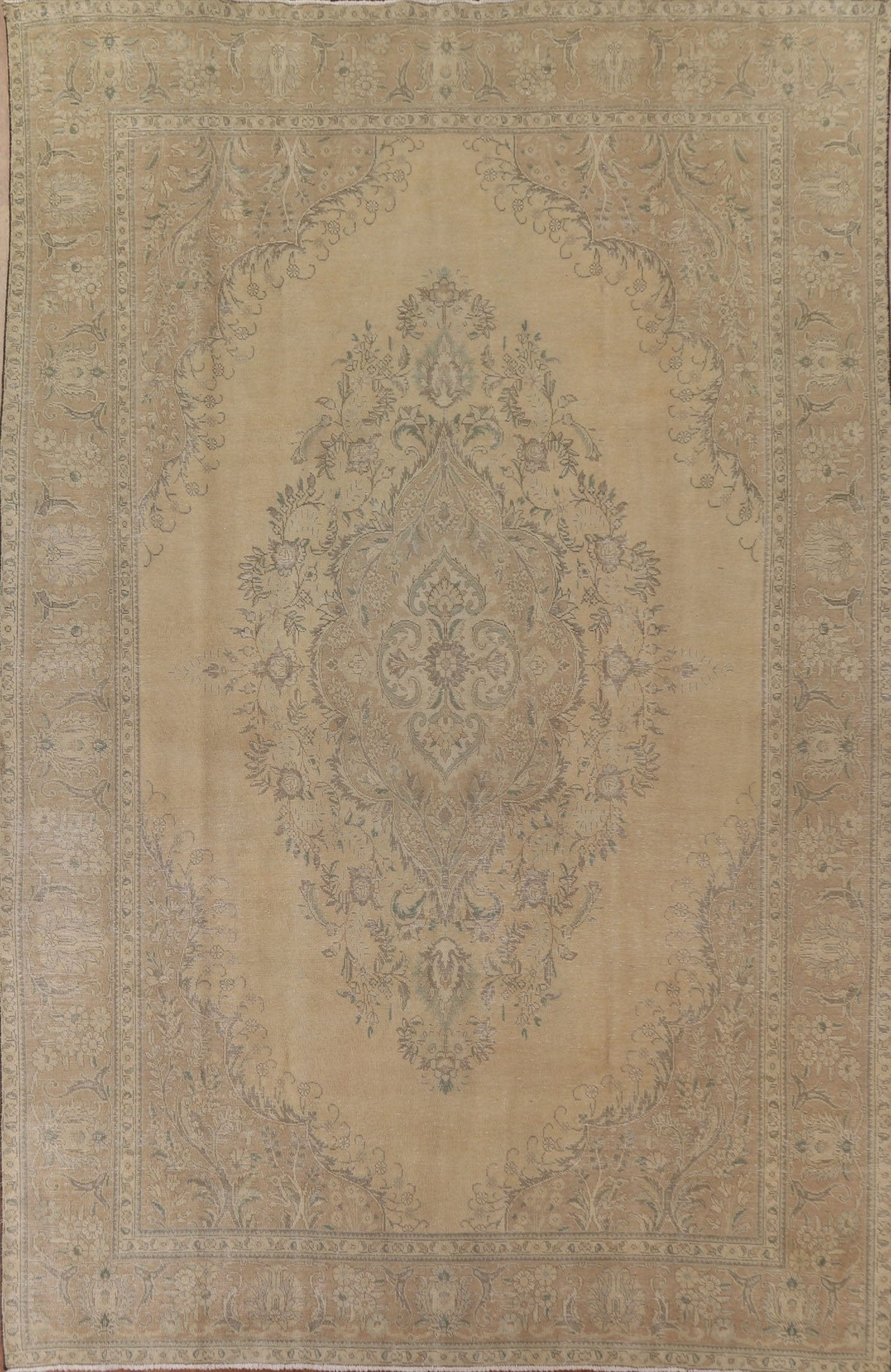 Distressed Tabriz Persian Area Rug 9x13