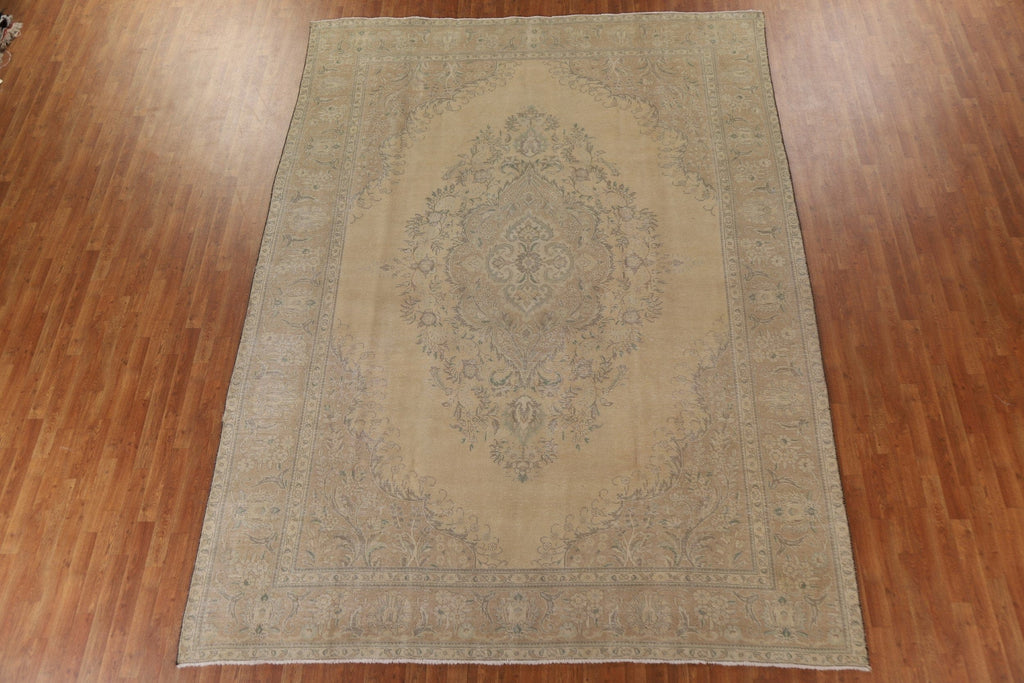 Distressed Tabriz Persian Area Rug 9x13