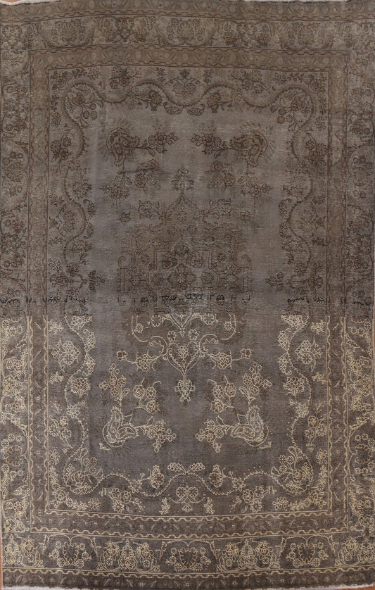 Distressed Tabriz Persian Area Rug 9x12