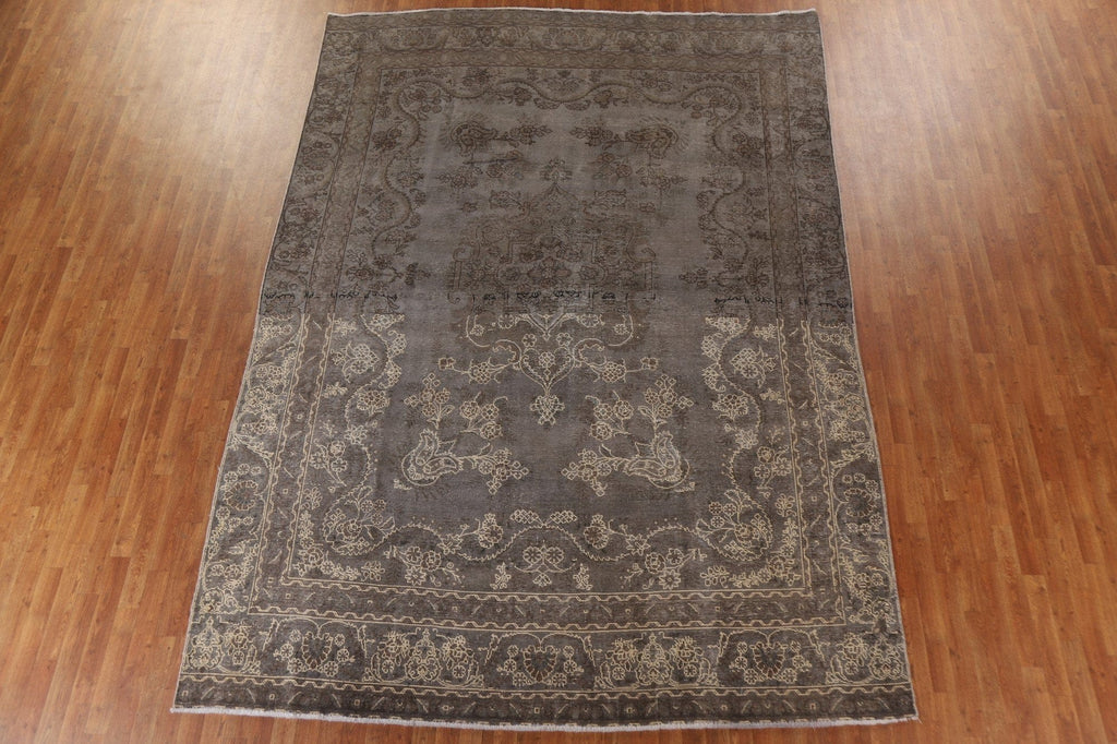 Distressed Tabriz Persian Area Rug 9x12