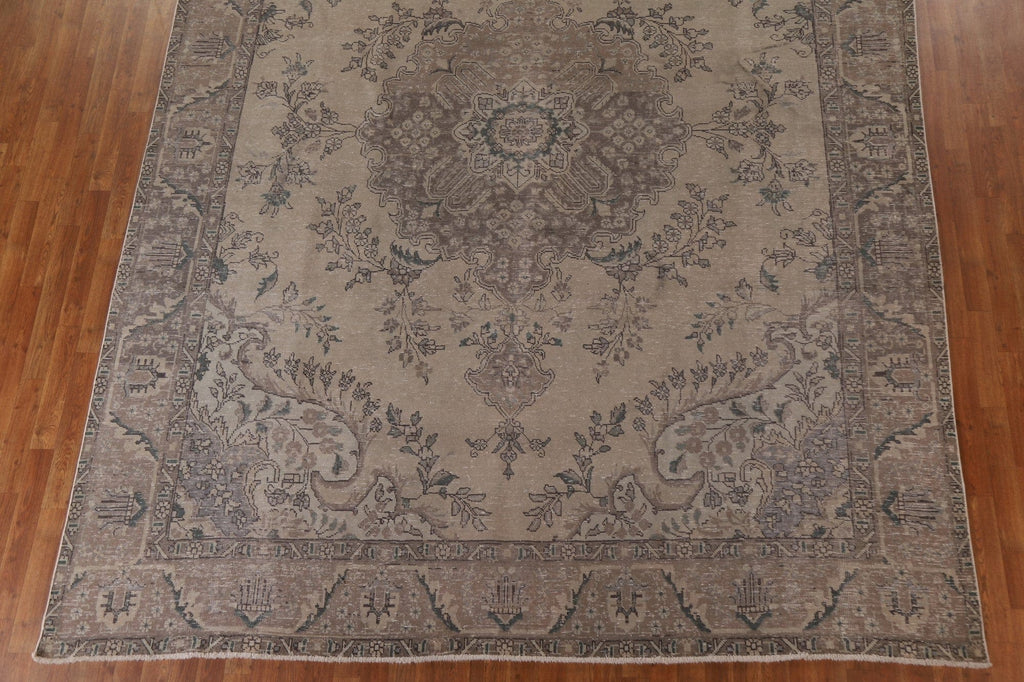 Distressed Tabriz Persian Area Rug 9x13