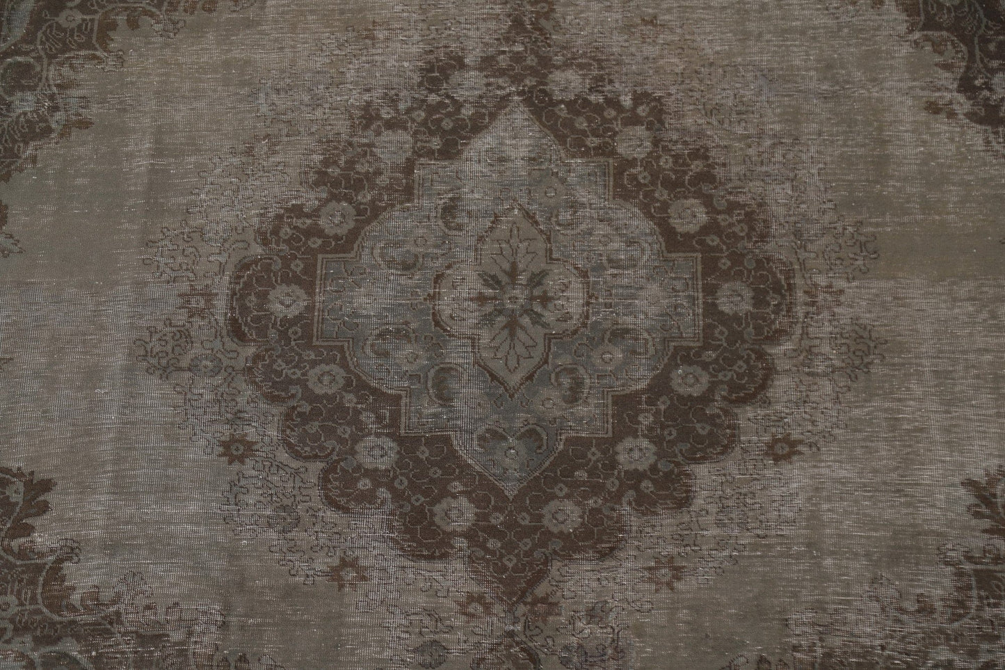 Distressed Over-Dyed Tabriz Persian Area Rug 9x11