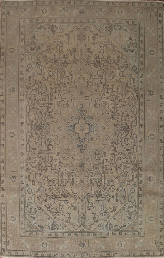 Distressed Tabriz Persian Area Rug 8x11