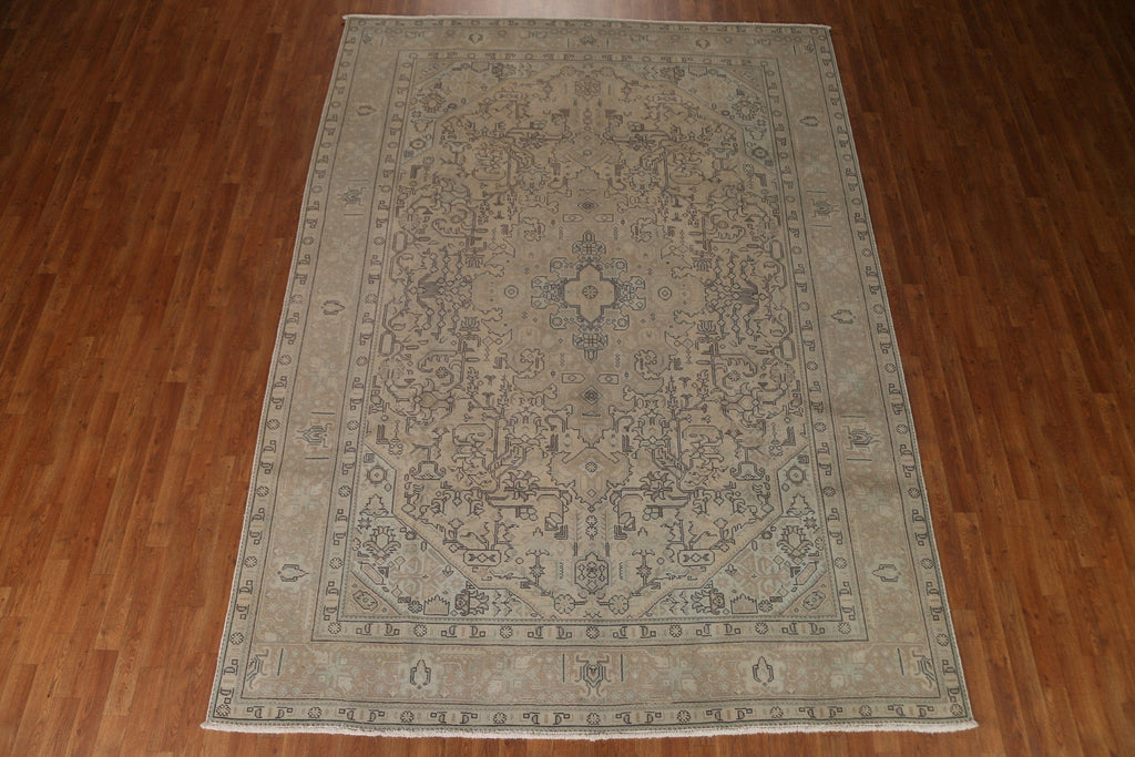 Distressed Tabriz Persian Area Rug 8x11