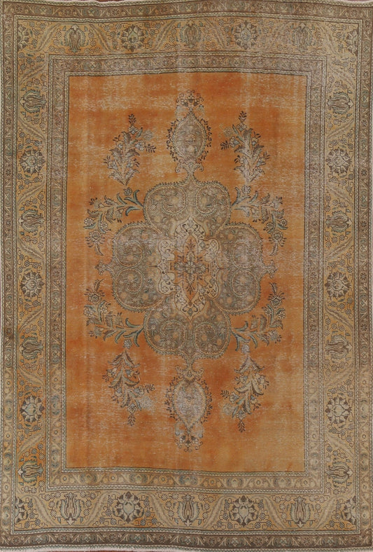 Vintage Tabriz Persian Area Rug 8x11