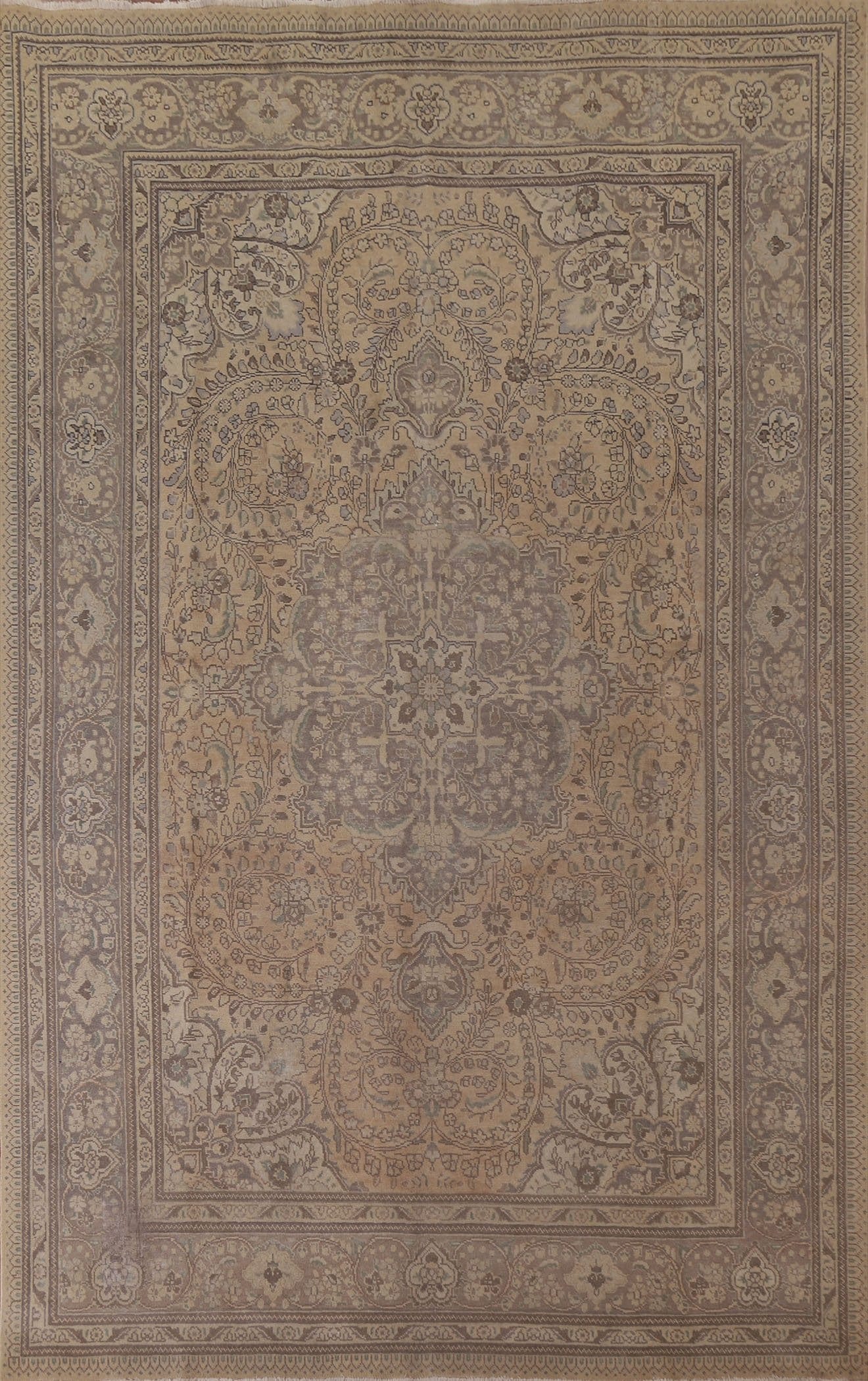 Distressed Tabriz Persian Area Rug 8x11