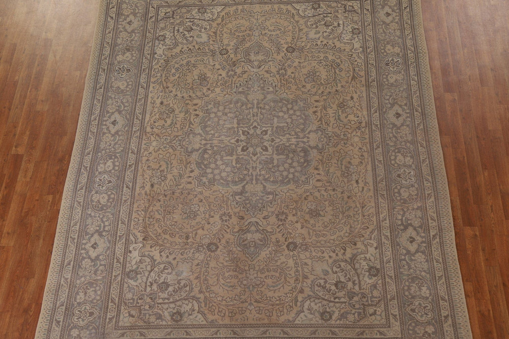 Distressed Tabriz Persian Area Rug 8x11