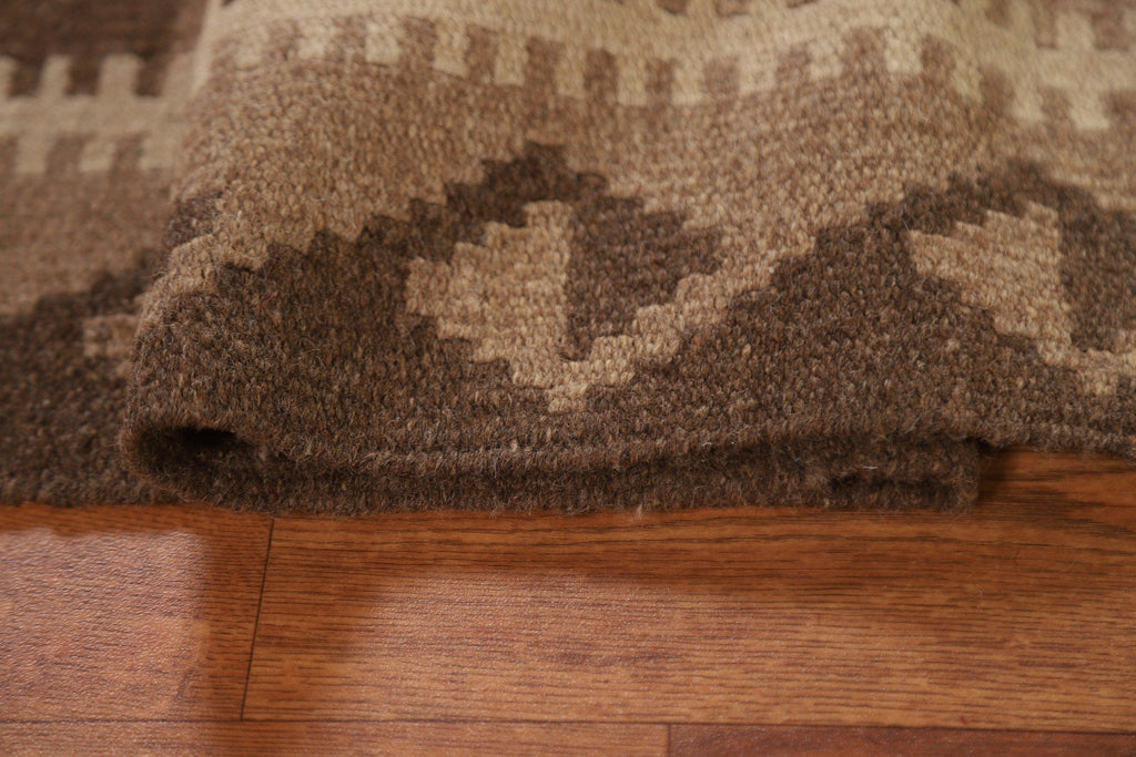 Brown Kilim Tribal Area Rug 5x6