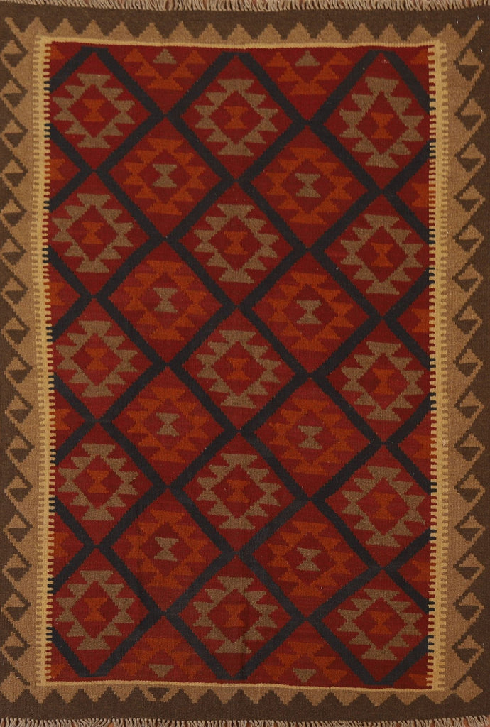 Wool Kilim Tribal Area Rug 5x6