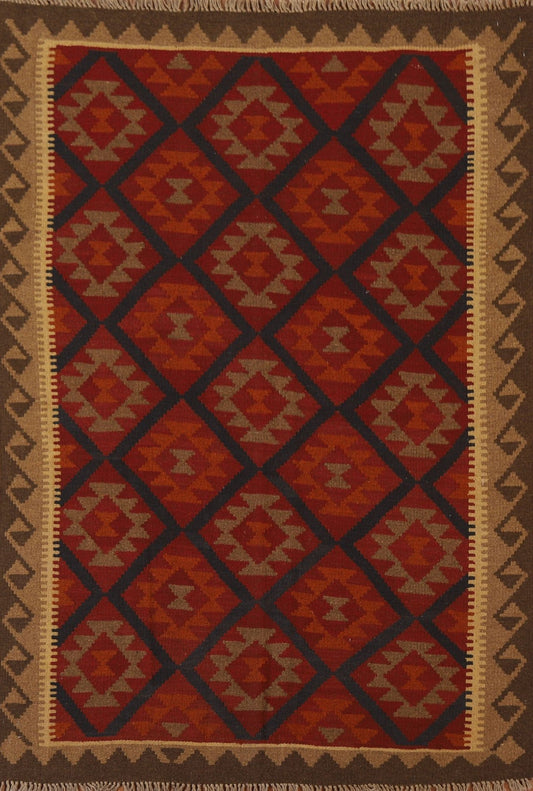 Wool Kilim Tribal Area Rug 5x6