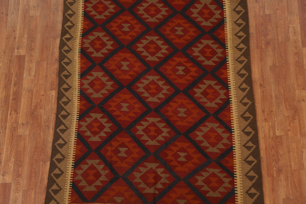 Wool Kilim Tribal Area Rug 5x6