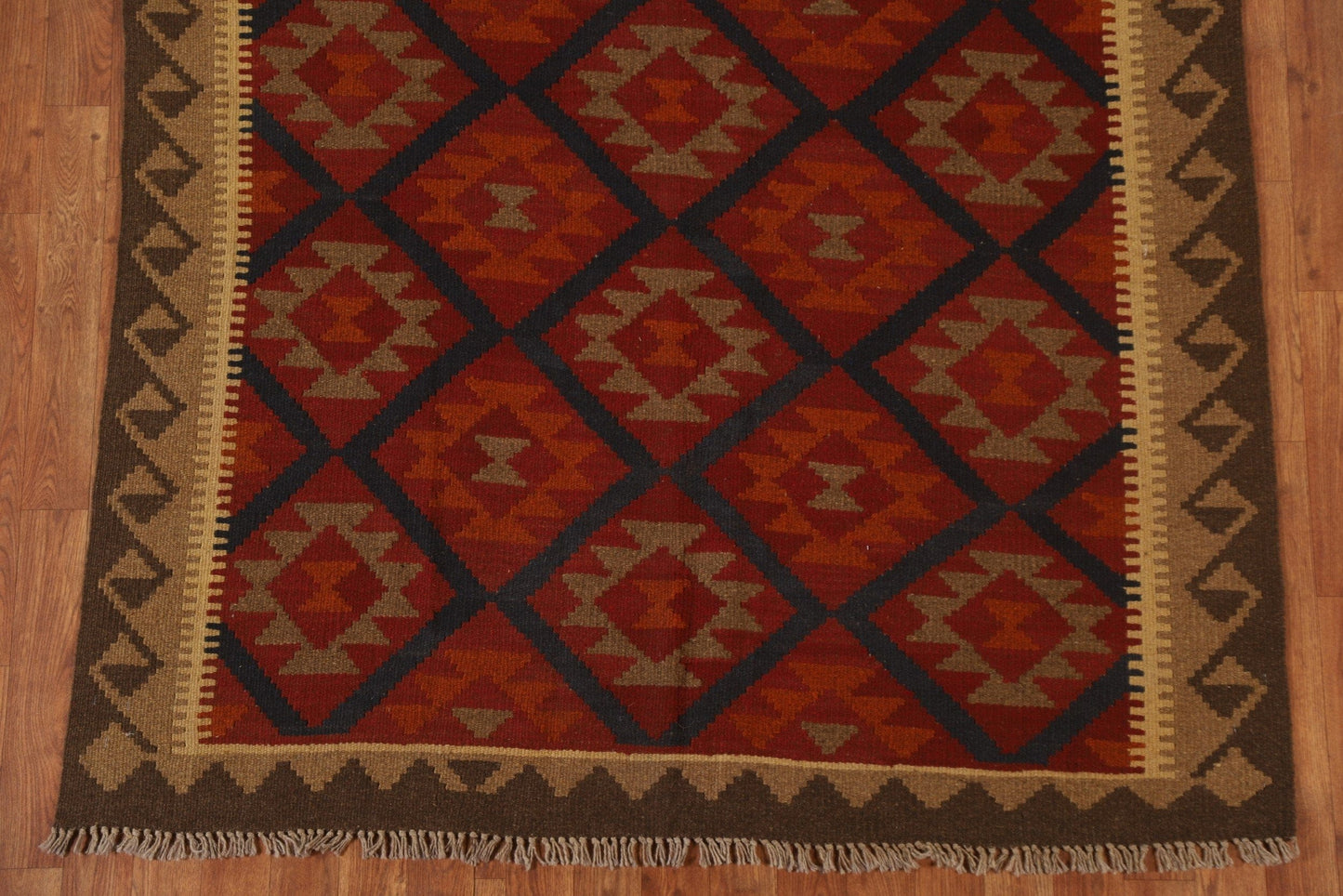 Wool Kilim Tribal Area Rug 5x6