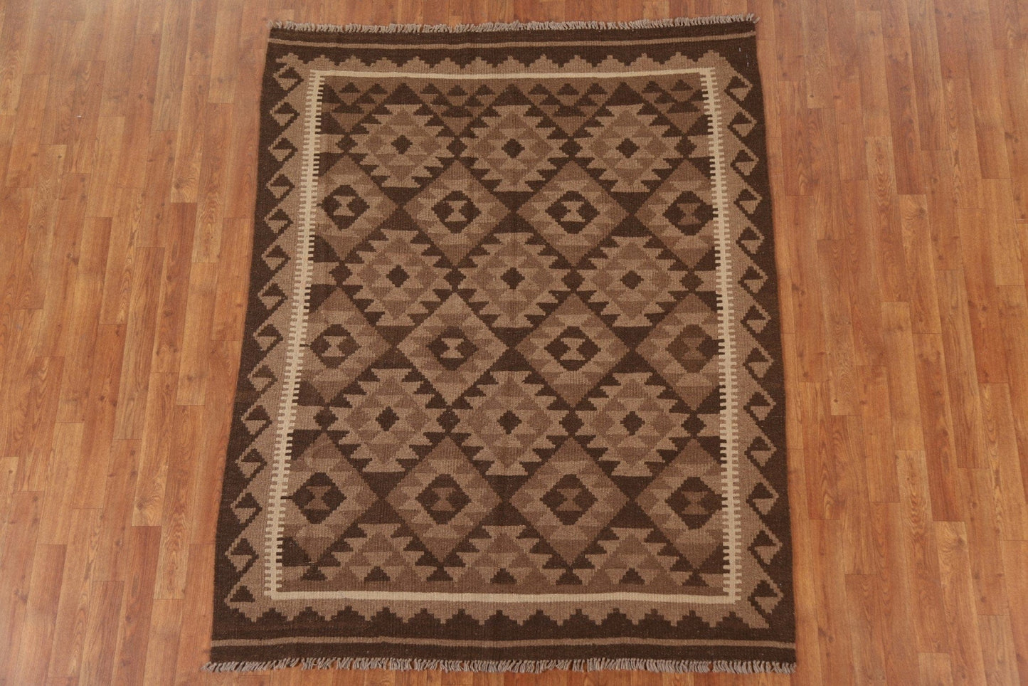 Geometric Kilim Oriental Area Rug 5x7