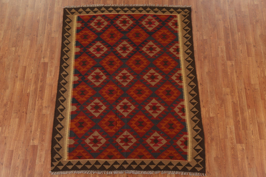 Geometric Kilim Oriental Area Rug 5x7