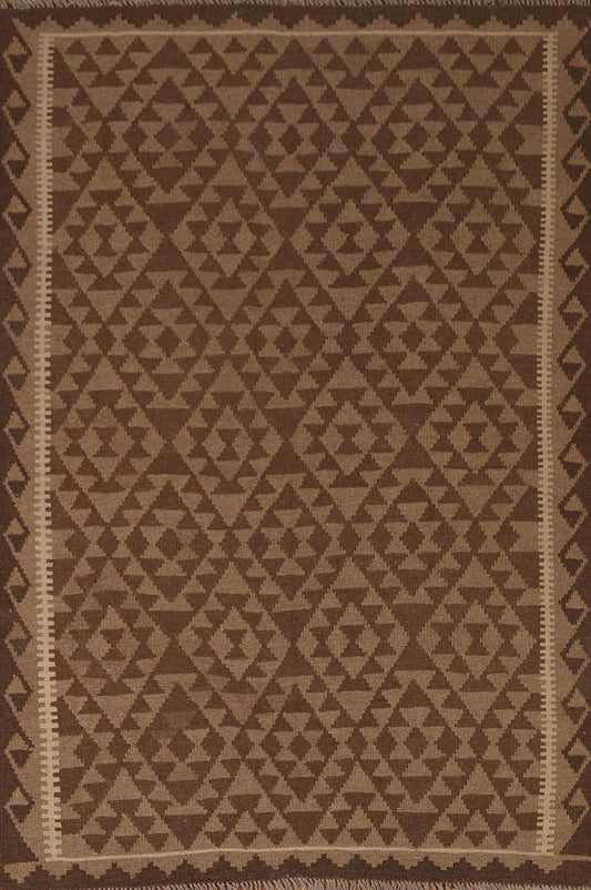 Hand-Woven Kilim Oriental Area Rug 5x7