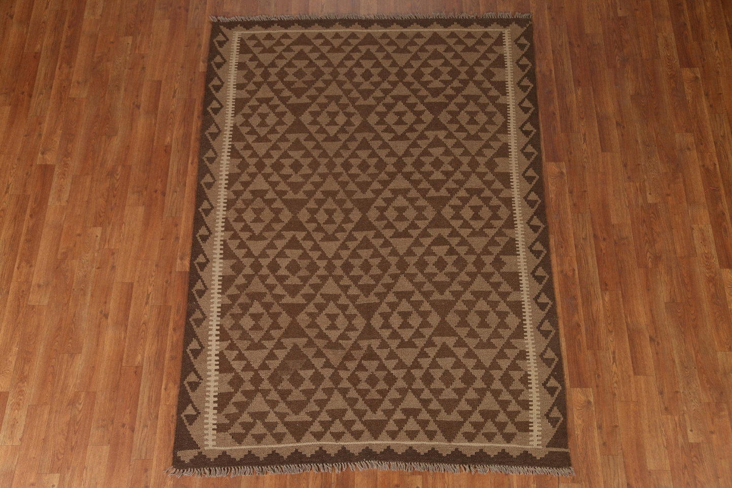 Hand-Woven Kilim Oriental Area Rug 5x7