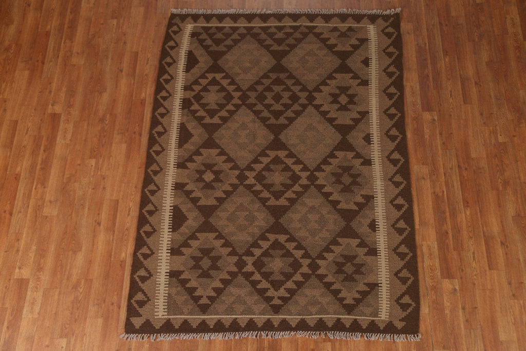 Tribal Kilim Hand-Woven Area Rug 5x7