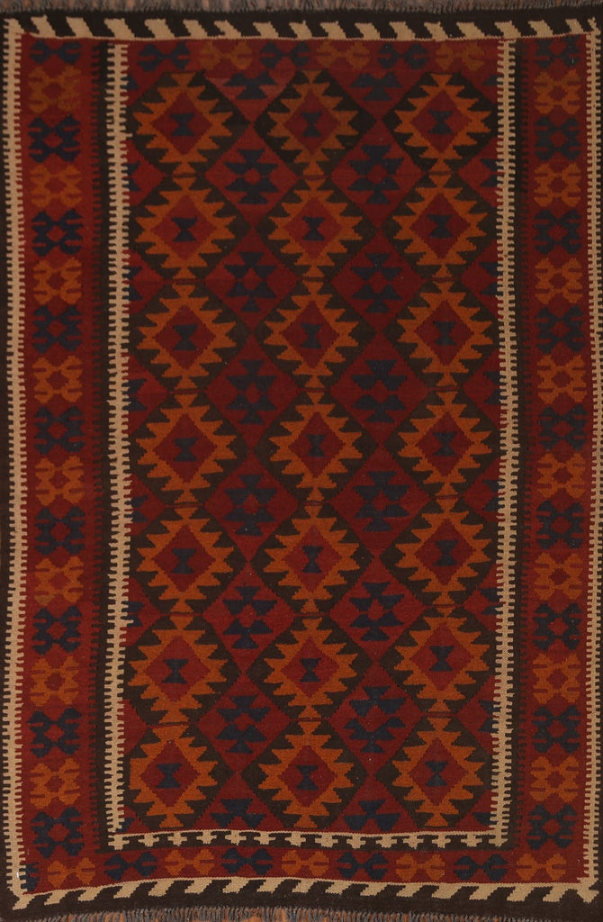 Hand-Woven Kilim Oriental Area Rug 5x7