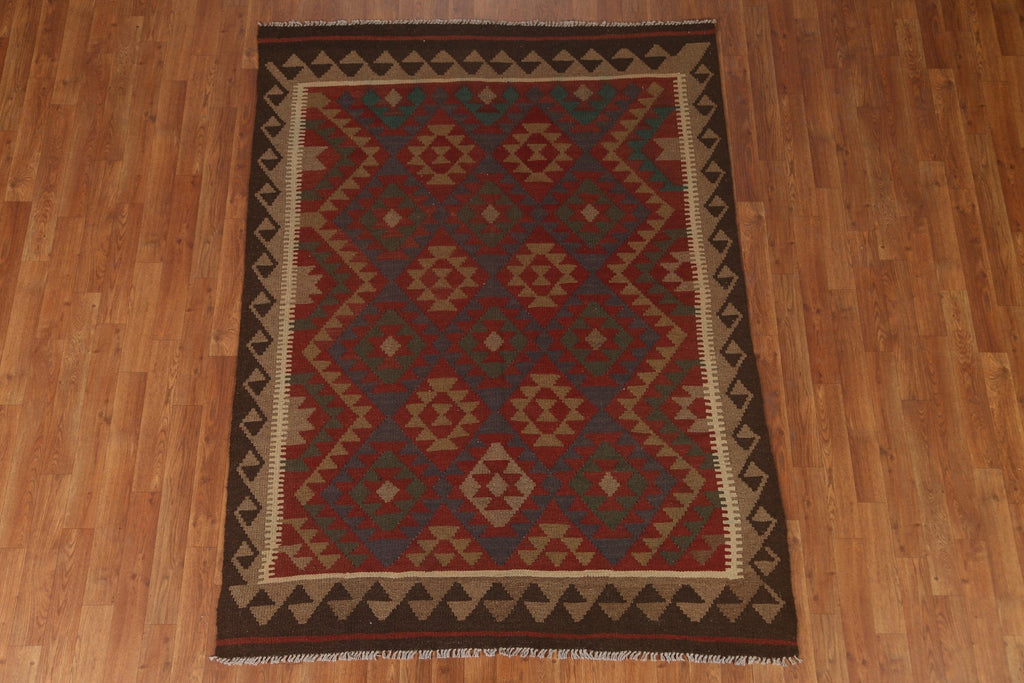 Geometric Kilim Oriental Area Rug 5x7