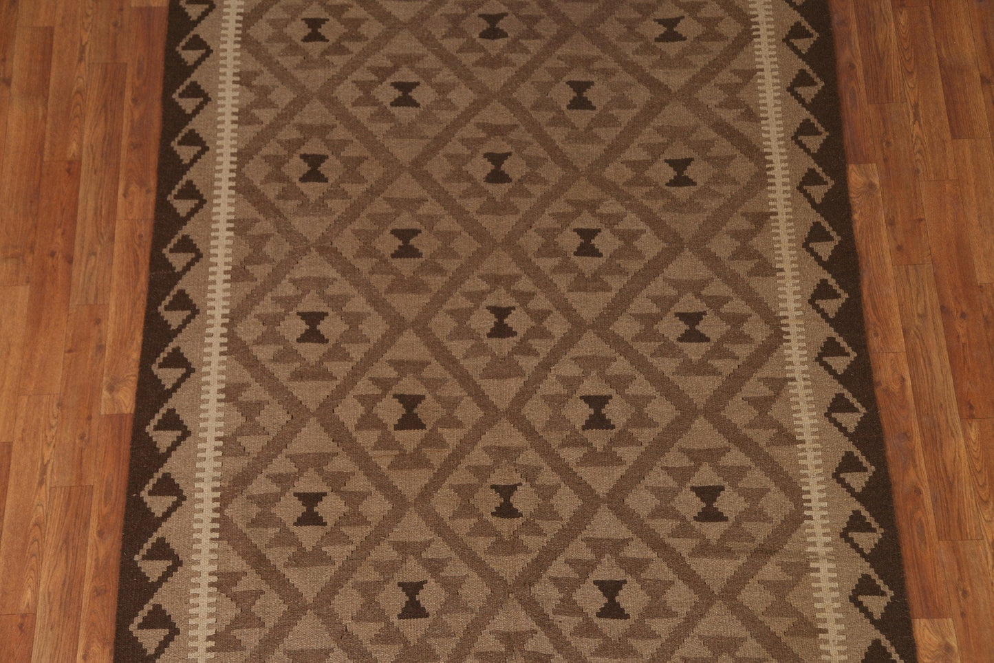 Brown Kilim Oriental Area Rug 5x7