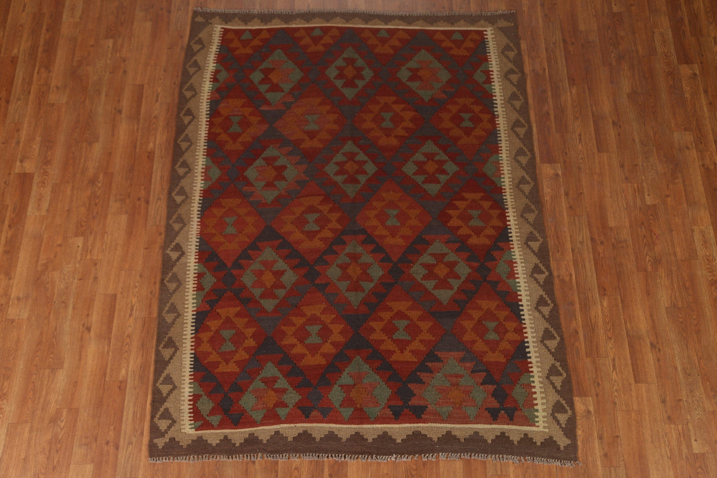 Geometric Kilim Oriental Area Rug 5x7