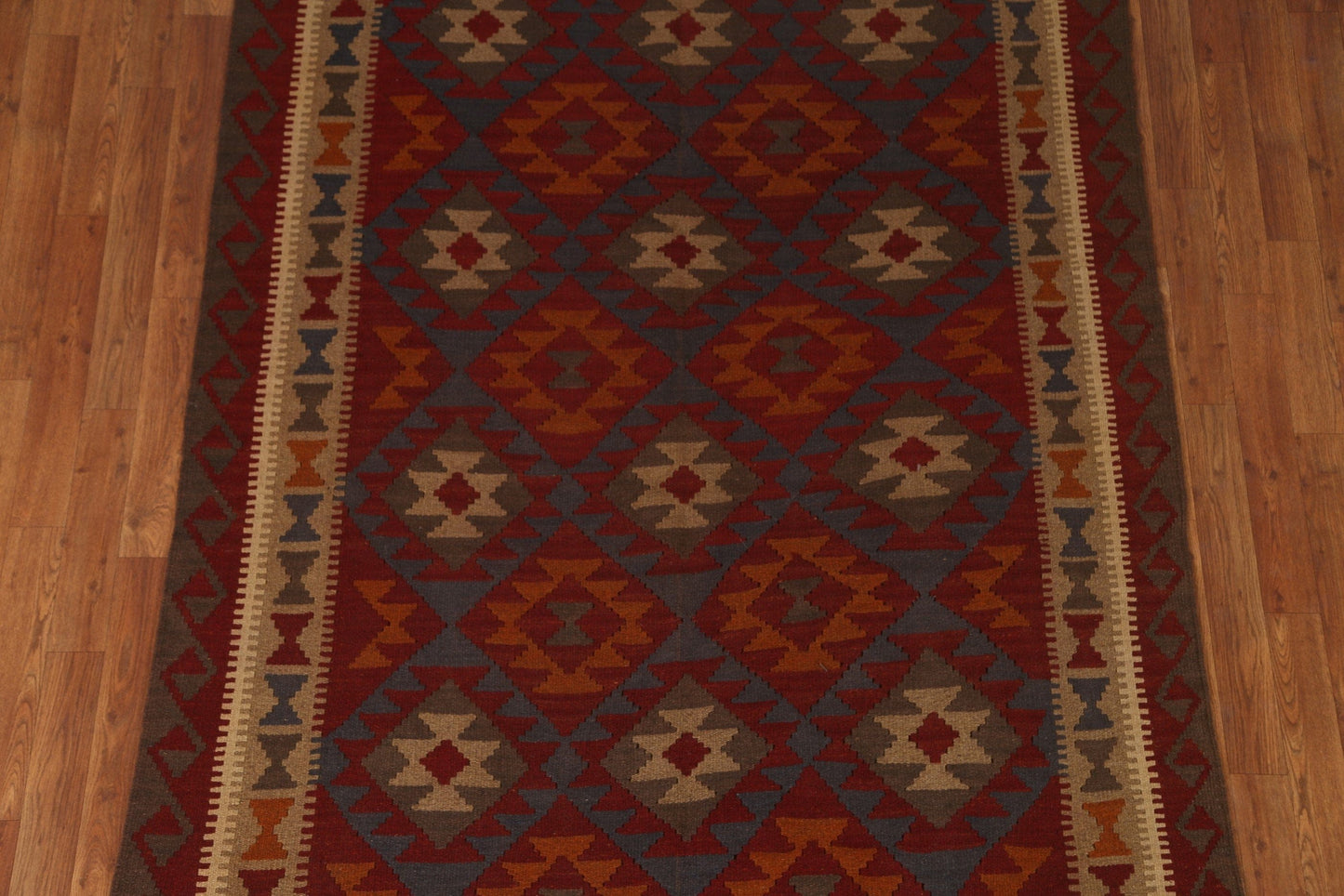 Hand-Woven Kilim Tribal Area Rug 5x7