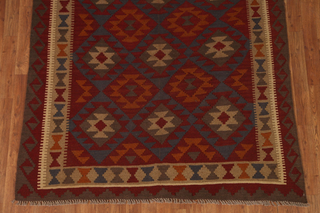 Hand-Woven Kilim Tribal Area Rug 5x7