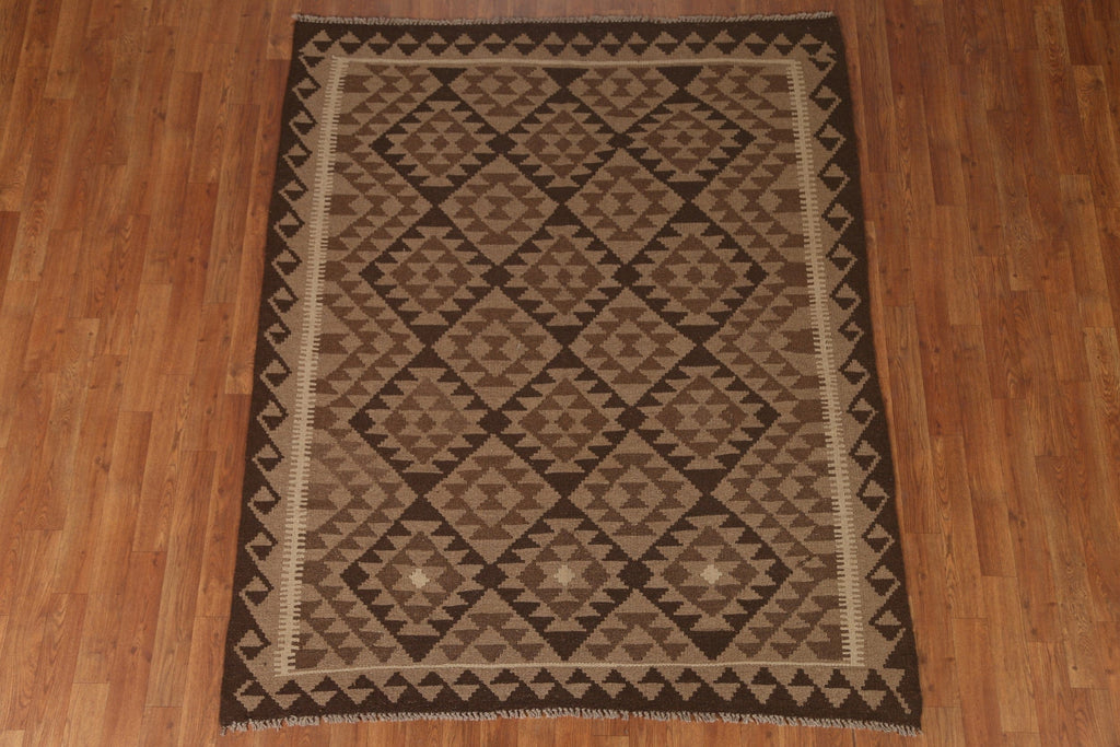 Geometric Kilim Oriental Area Rug 5x6