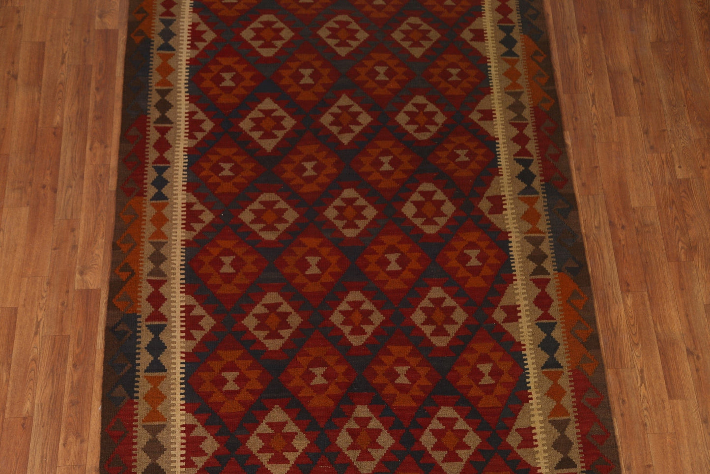 Tribal Kilim Wool Area Rug 5x7