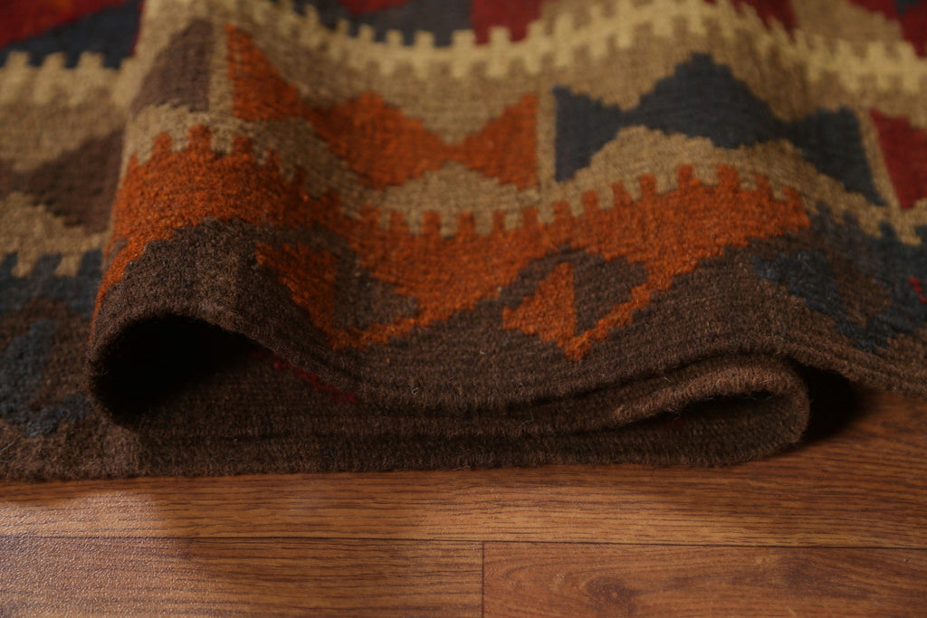 Tribal Kilim Wool Area Rug 5x7