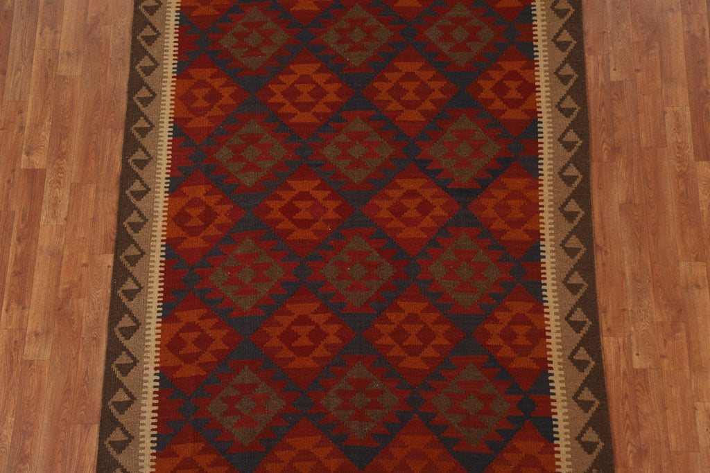 Tribal Kilim Wool Area Rug 5x7