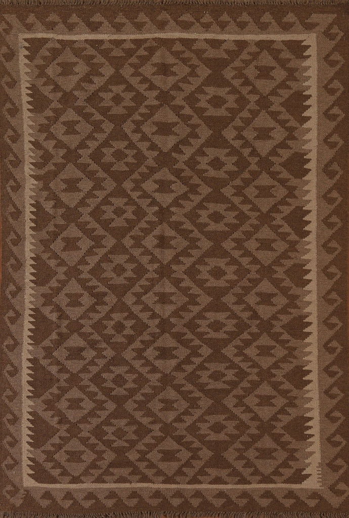 Hand-Woven Kilim Tribal Area Rug 5x7