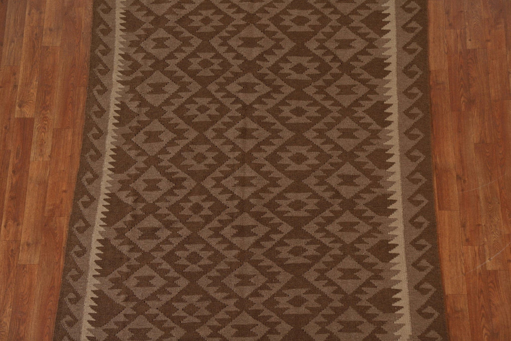 Hand-Woven Kilim Tribal Area Rug 5x7