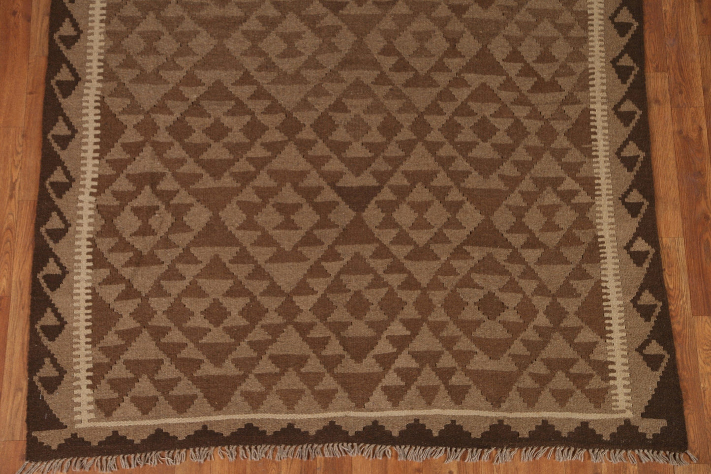 Brown Kilim Oriental Area Rug 5x7