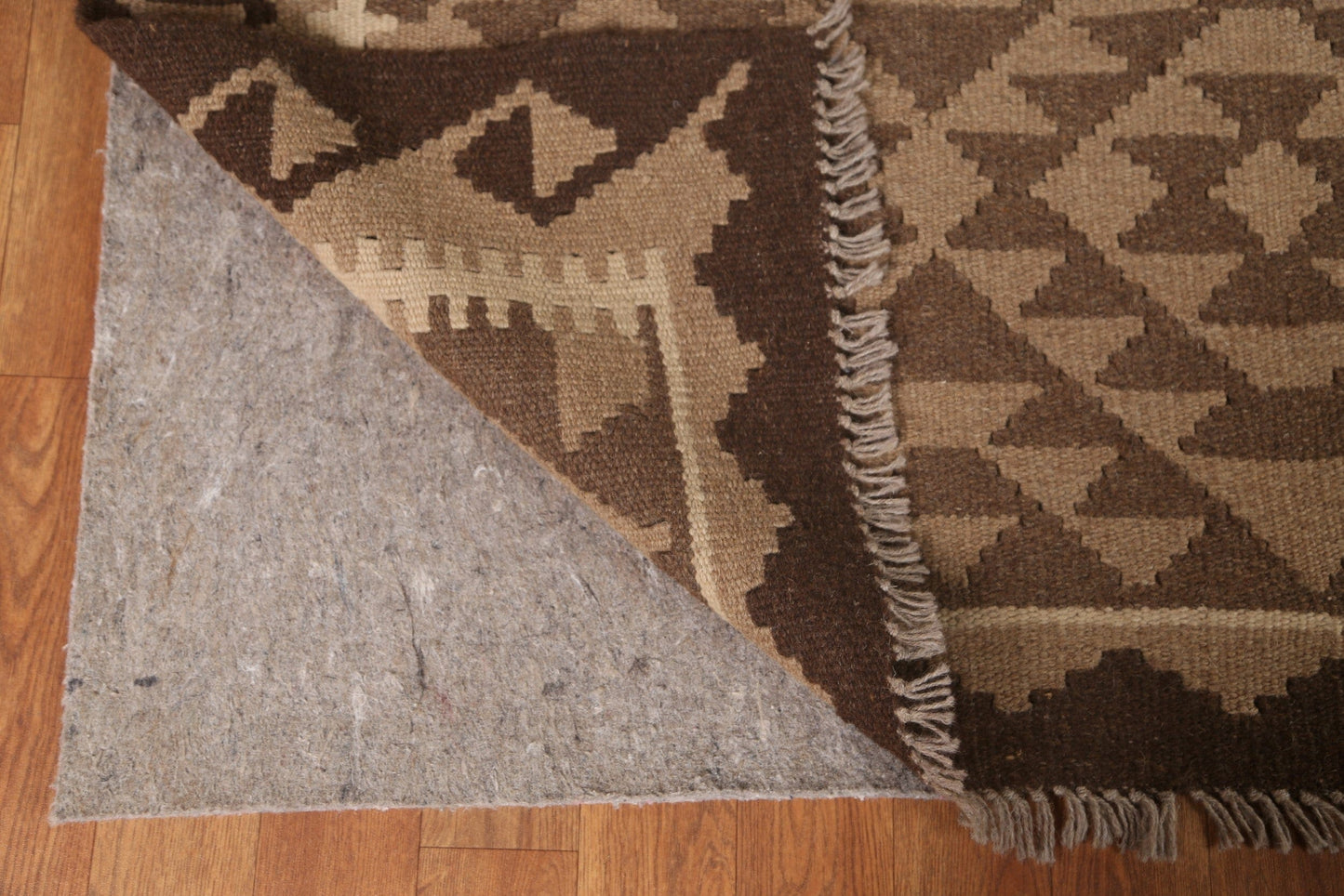 Brown Kilim Tribal Area Rug 7x10