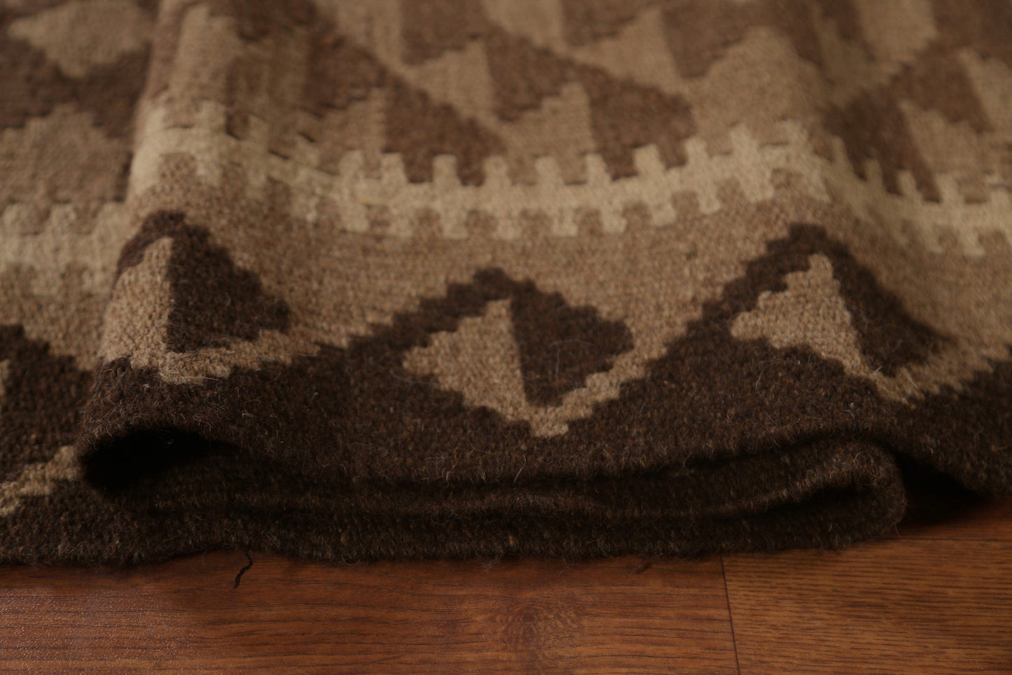 Brown Kilim Tribal Area Rug 7x10