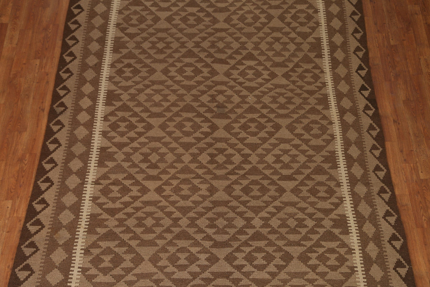 Brown Kilim Oriental Area Rug 7x10