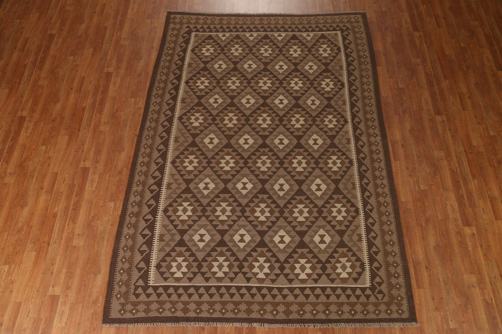 Hand-Woven Kilim Tribal Area Rug 7x10