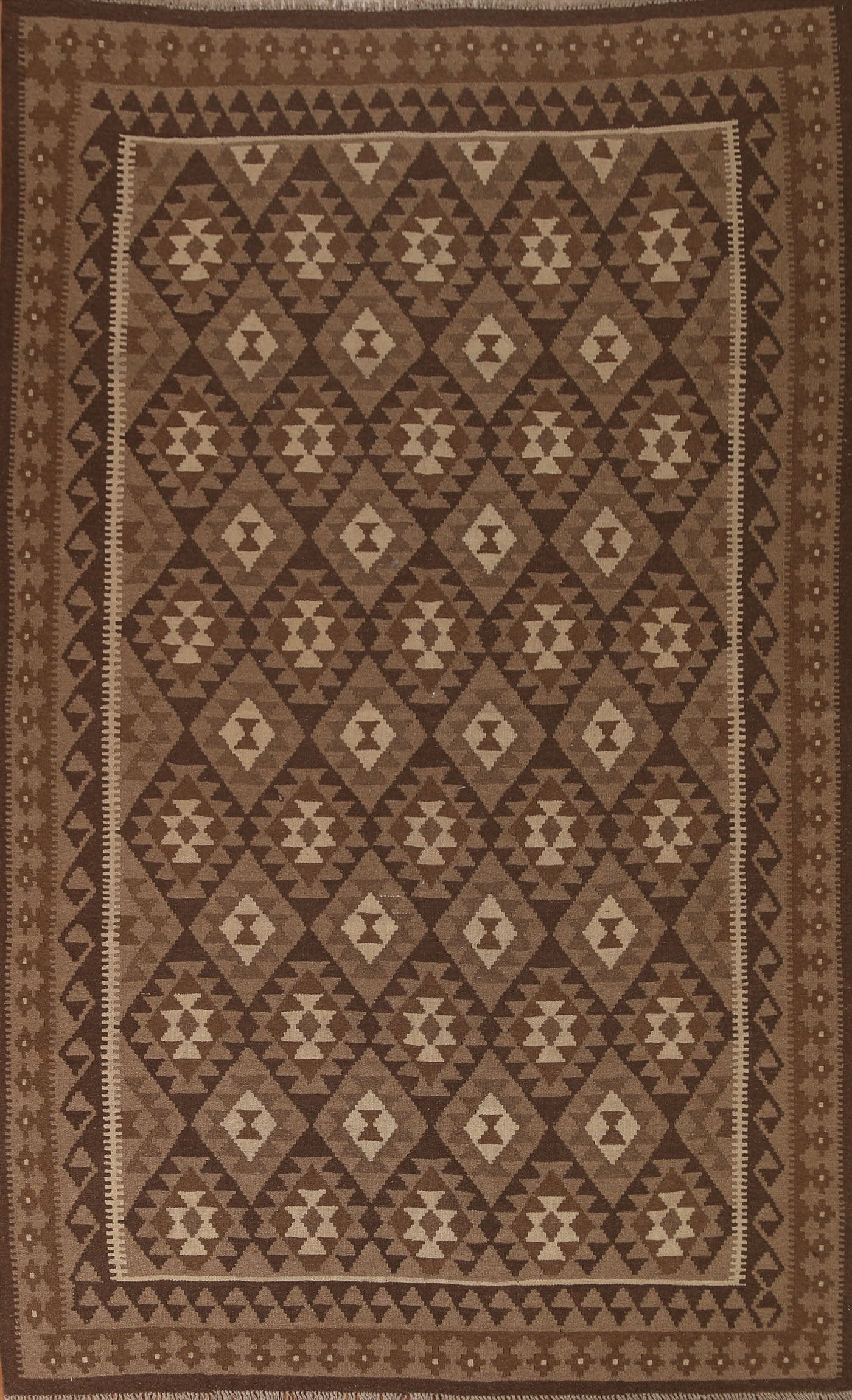 Hand-Woven Kilim Tribal Area Rug 7x10