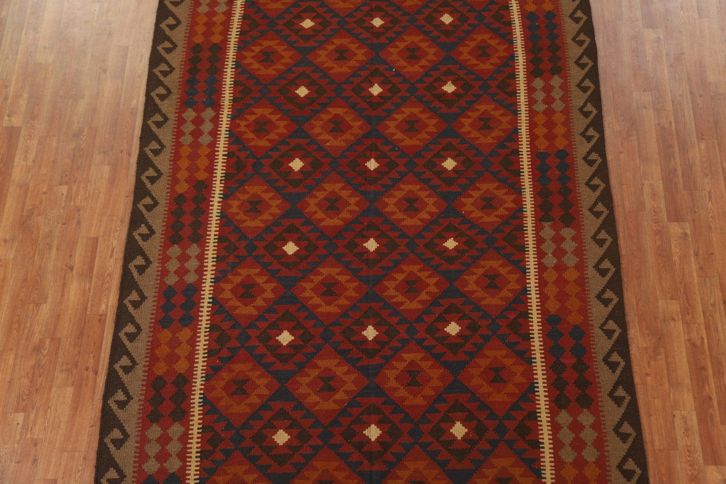 Hand-Woven Kilim Oriental Area Rug 7x10