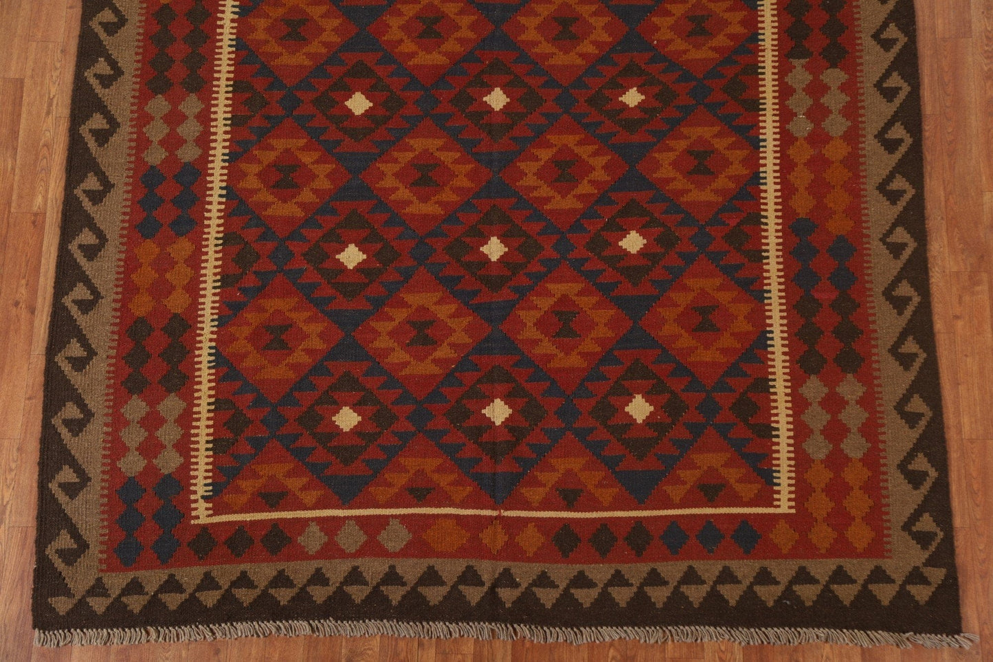 Hand-Woven Kilim Oriental Area Rug 7x10