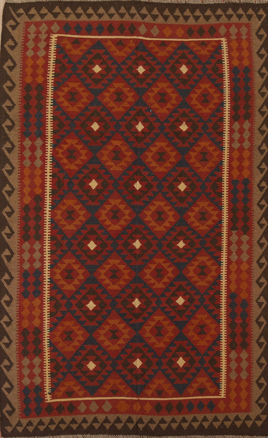 Hand-Woven Kilim Oriental Area Rug 7x10