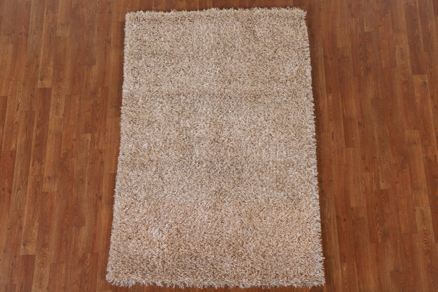 Handmade Shaggy Oriental Area Rug 4x6