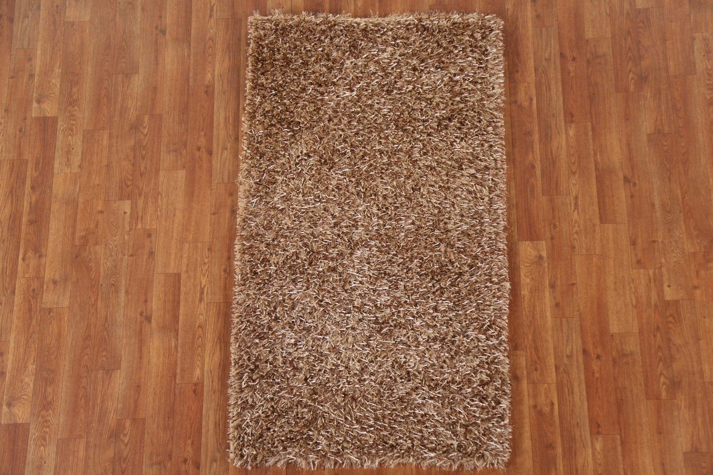 Plush Shaggy Oriental Area Rug 3x5