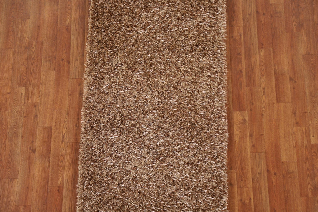 Plush Shaggy Oriental Area Rug 3x5